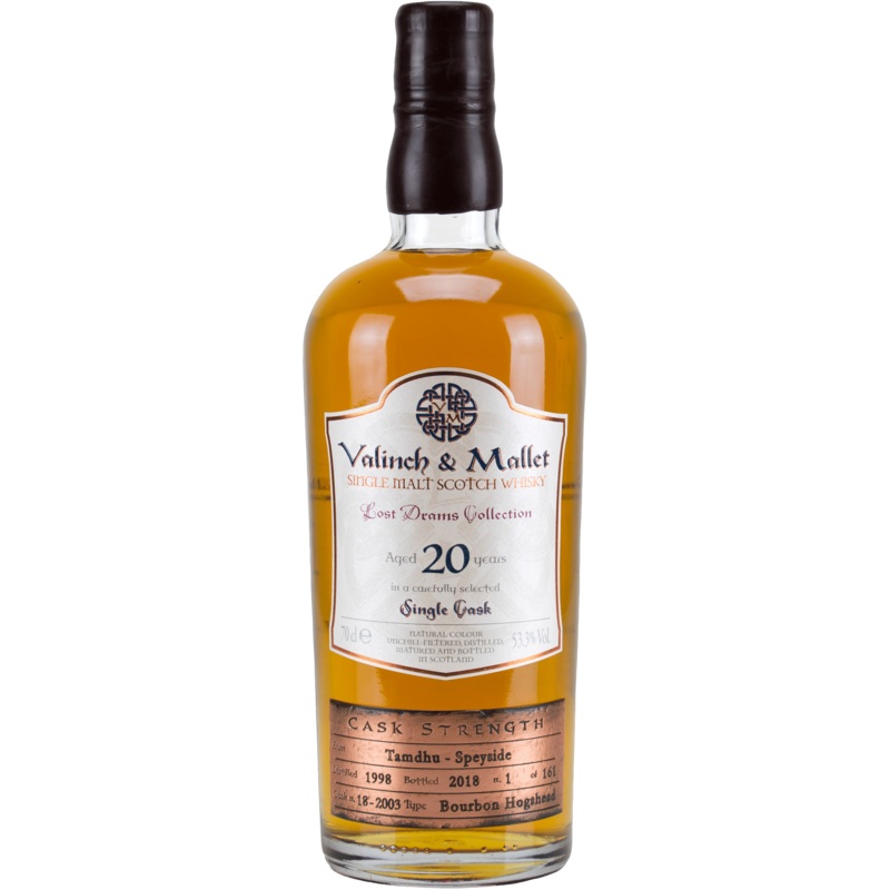 Valinch & Mallet Tamdhu Cask Strength  20 Year Old 750ml