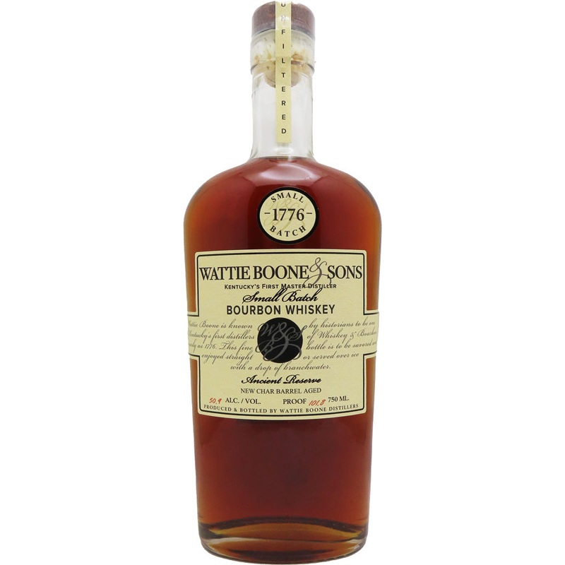 Wattie Boone & Sons 1776 Small Batch Ancient Reserve Bourbon Whiskey 750ml