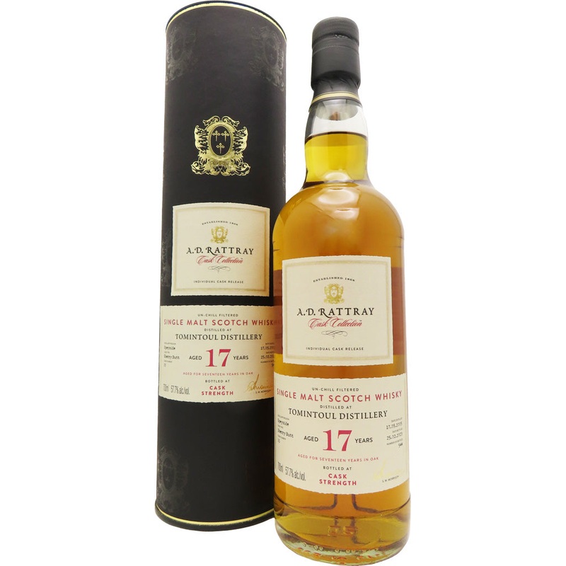 A.D. Rattray Tomintoul 17 Year Old Single Malt Whisky 700ml