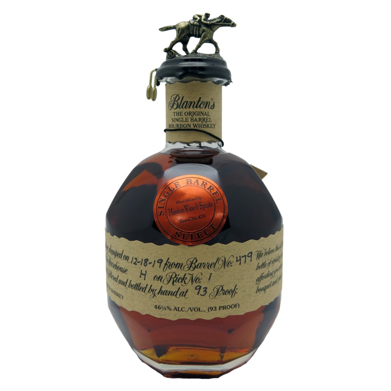 Blanton's Single Barrel Kentucky Bourbon "Mission Barrel Select" 93 Proof 750ml