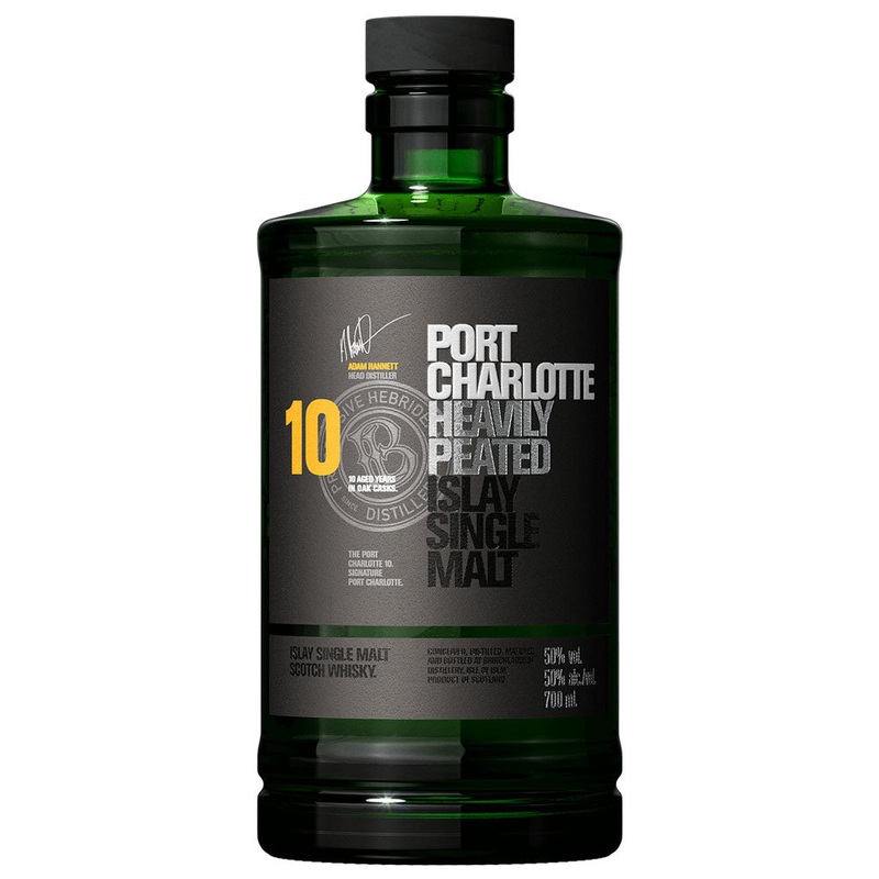 Bruichladdich Port Charlotte 10 Year Old Scottish Barley Single Malt Whisky 750ml