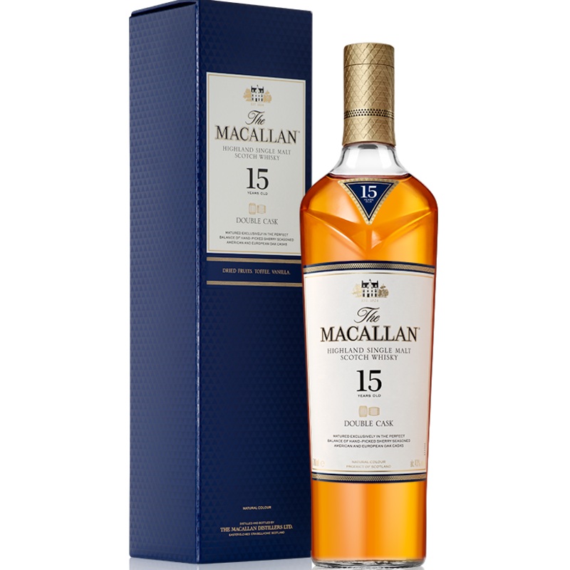 The Macallan Double Cask 15 Year Old Single Malt Whisky 750ml