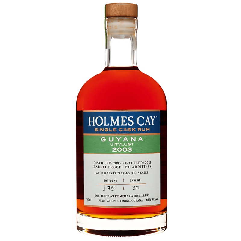 Holmes Cay Guyana Uitvlugt 2003 Single Cask Rum