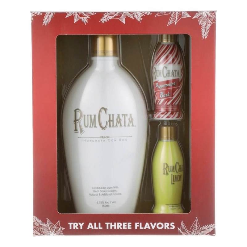 RumChata with 100mL Limn and 100mL Peppermint Bark