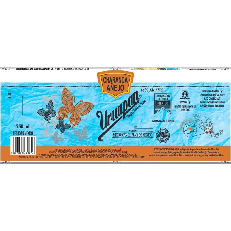 Charanda Uruapan Aejo Rum 1L
