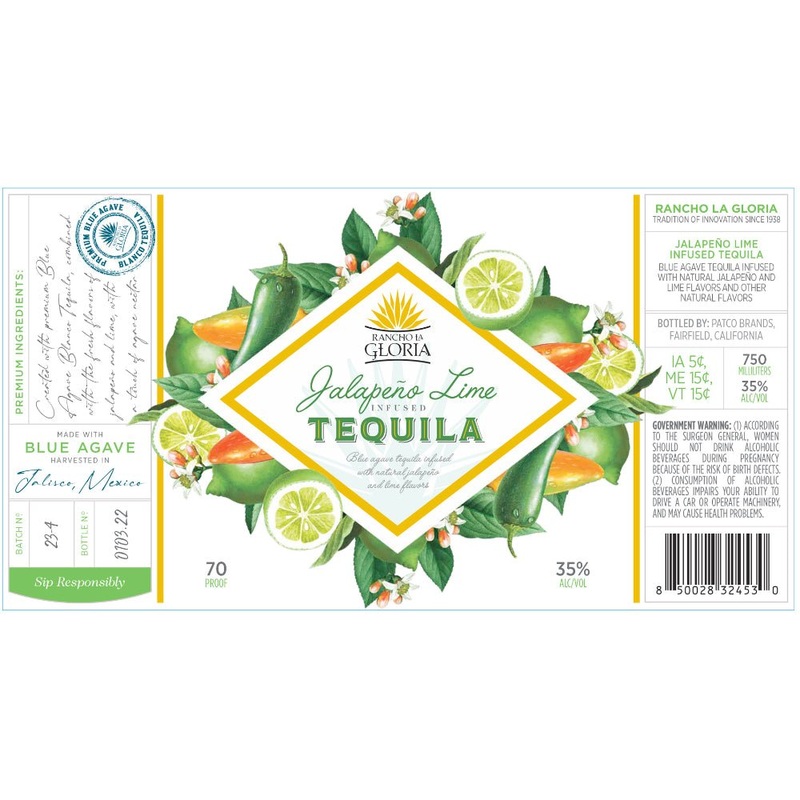 Rancho La Gloria Jalapeo Lime Infused Tequila