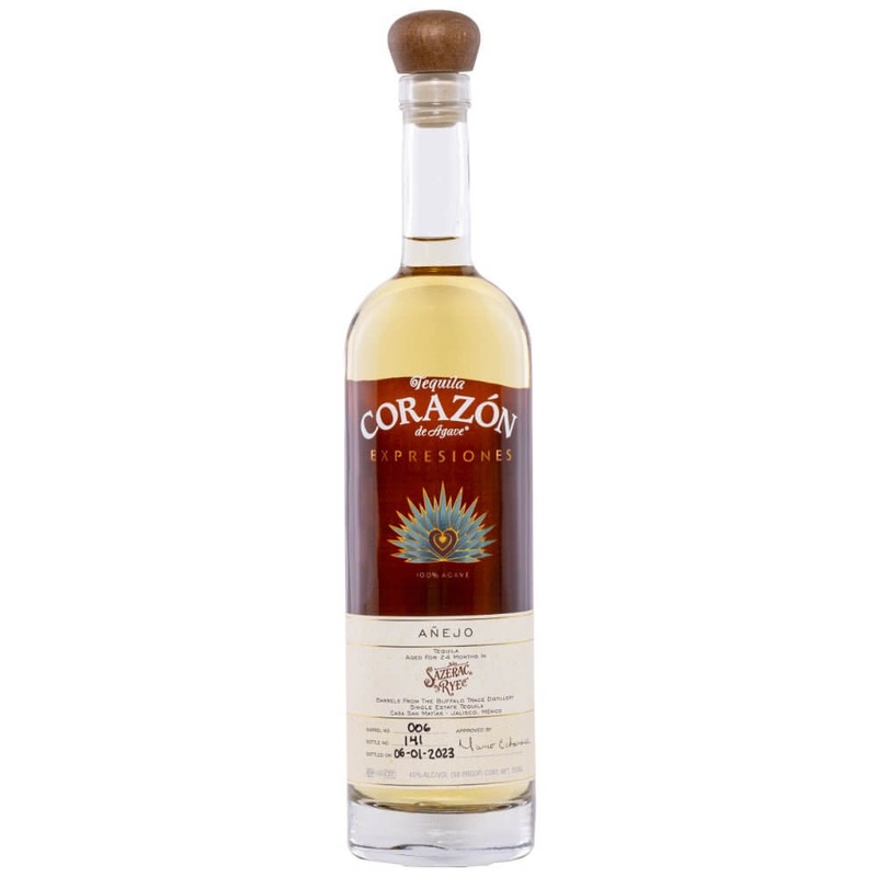 Tequila Corazn Expresiones Sazerac Rye Aejo 2023 Release