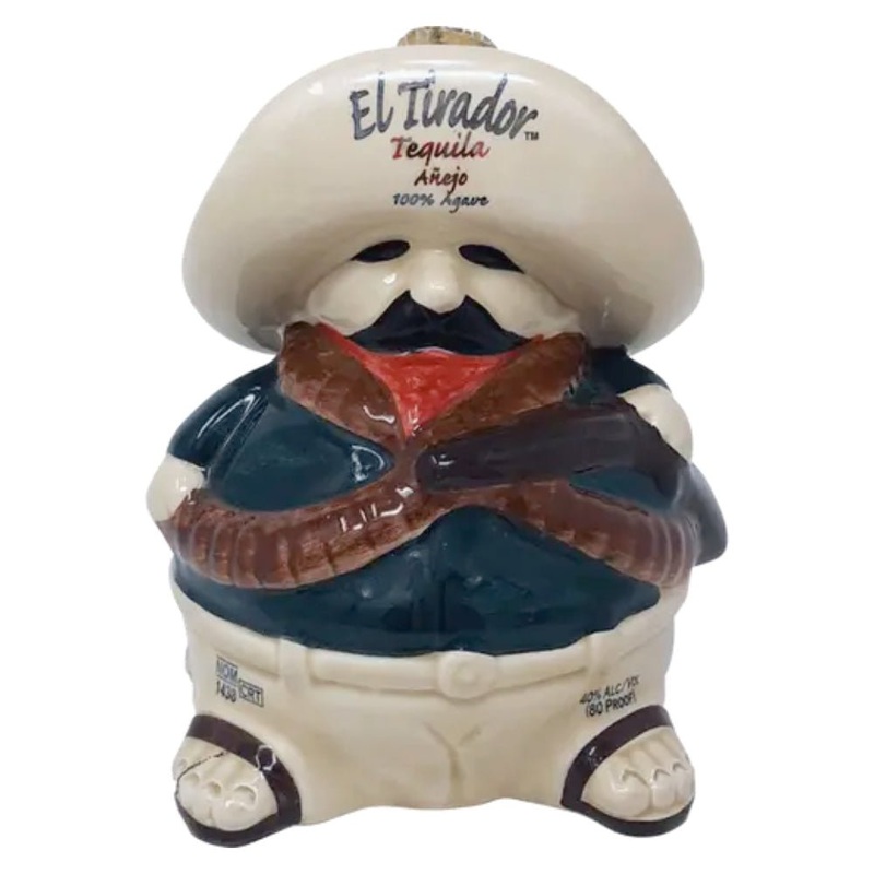 El Tirador Aejo Tequila 100% Agave Figurine Bottle