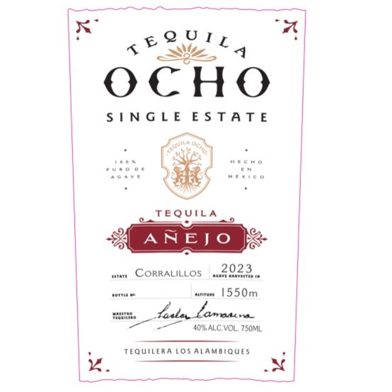 Tequila Ocho Aejo Single Estate Corralillos 2023