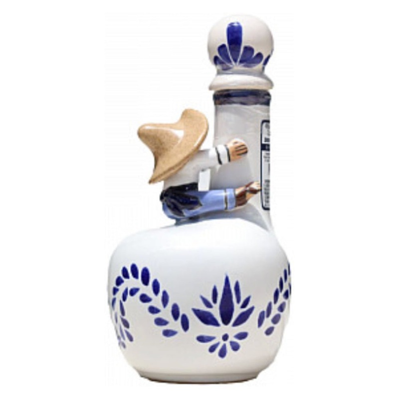 Don Pipocho Extra Anejo White and Blue Ceramic