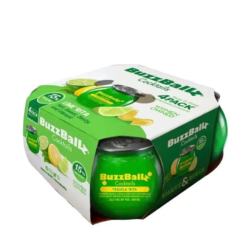 Buzzballz Tequila 'RIta Pre-Mixed Cocktails 4-Pack