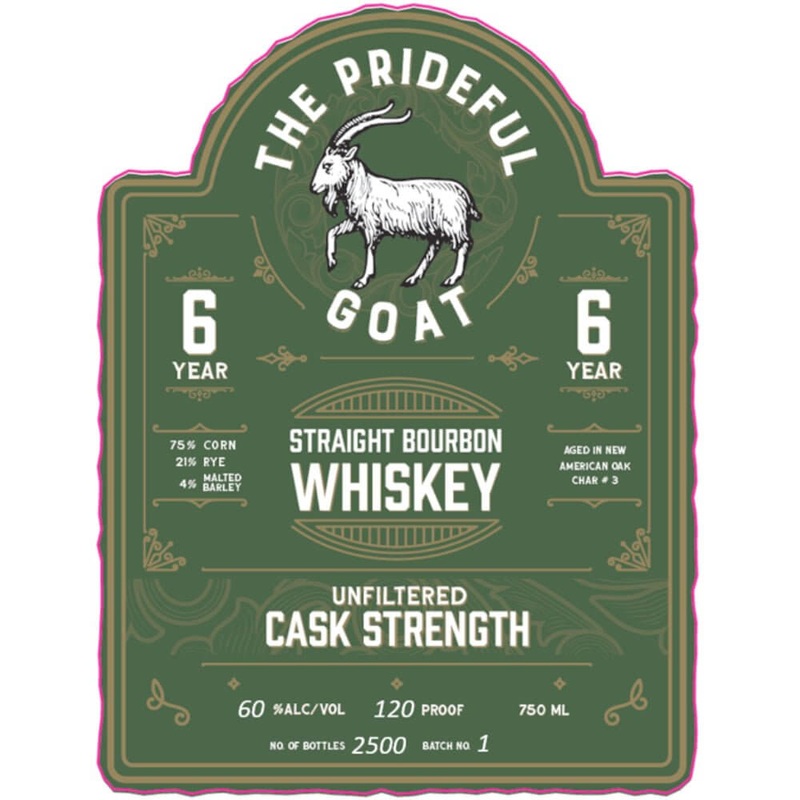 The Prideful Goat 6 Year Old Cask Strength Bourbon Batch 1