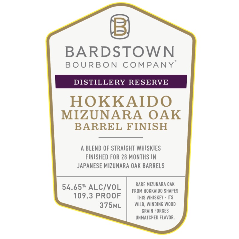 Bardstown Bourbon Hokkaido Mizunara Oak Barrel Finish Distillery Reserve 375mL