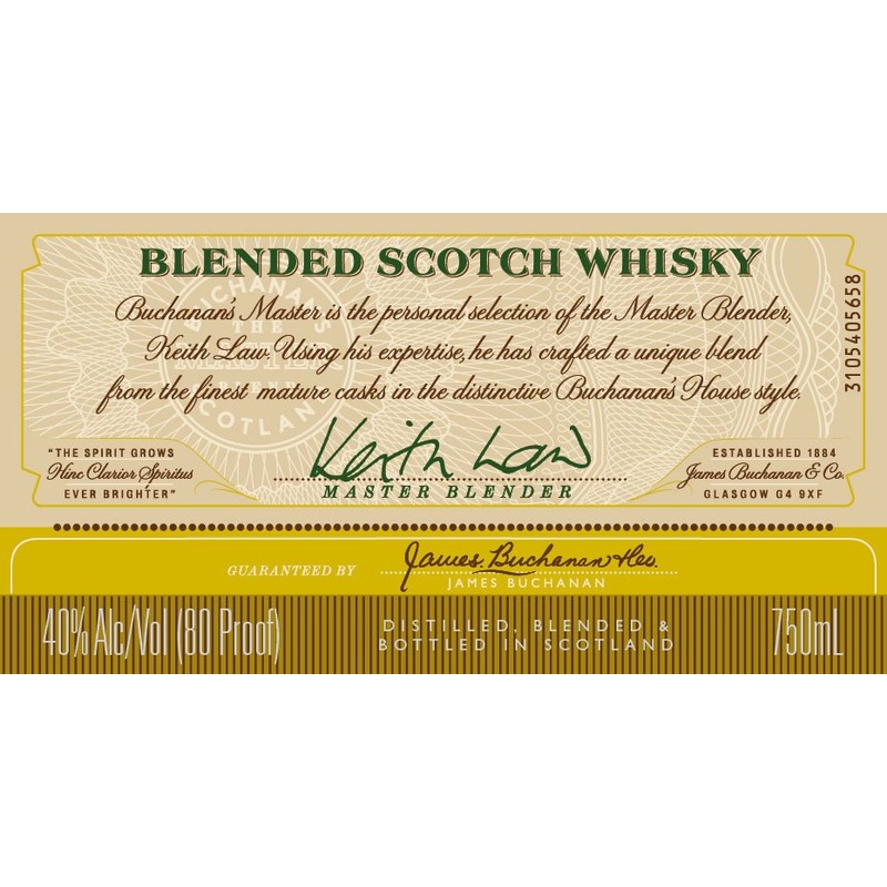 Buchanan's Master Blended Scotch Whisky