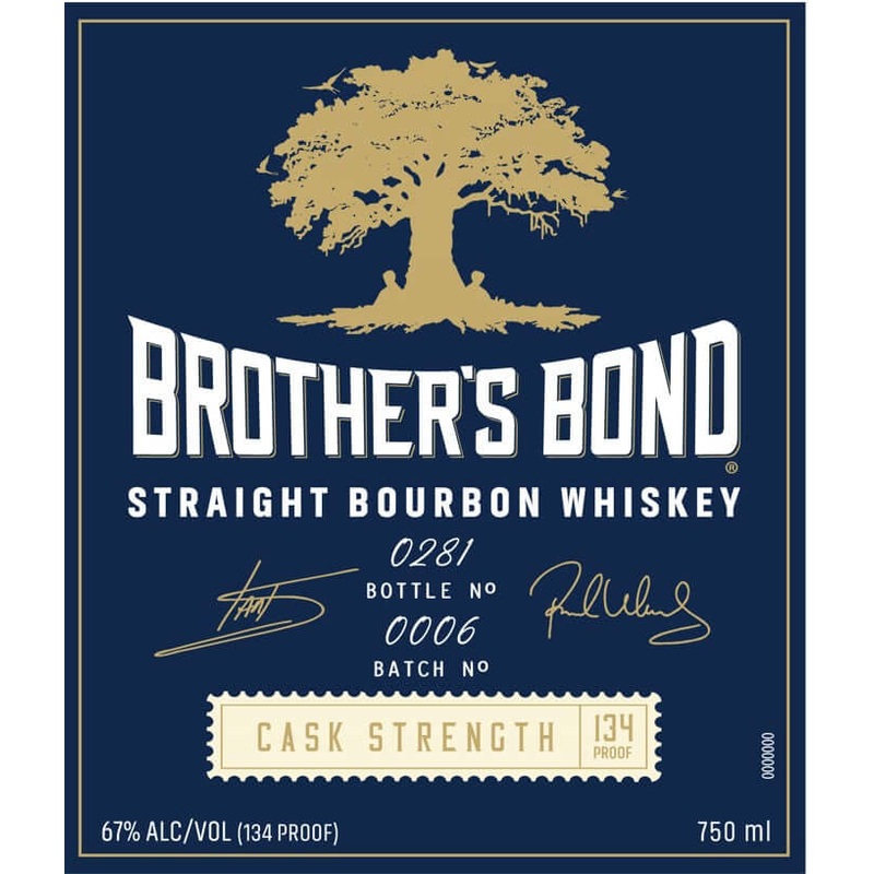 Brothers Bond Cask Strength Straight Bourbon Whiskey