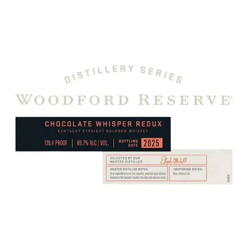 Woodford Reserve Chocolate Whisper Redux Bourbon 750mL