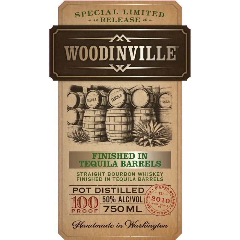 Woodinville Tequila Barrel Finished Straight Bourbon Whiskey
