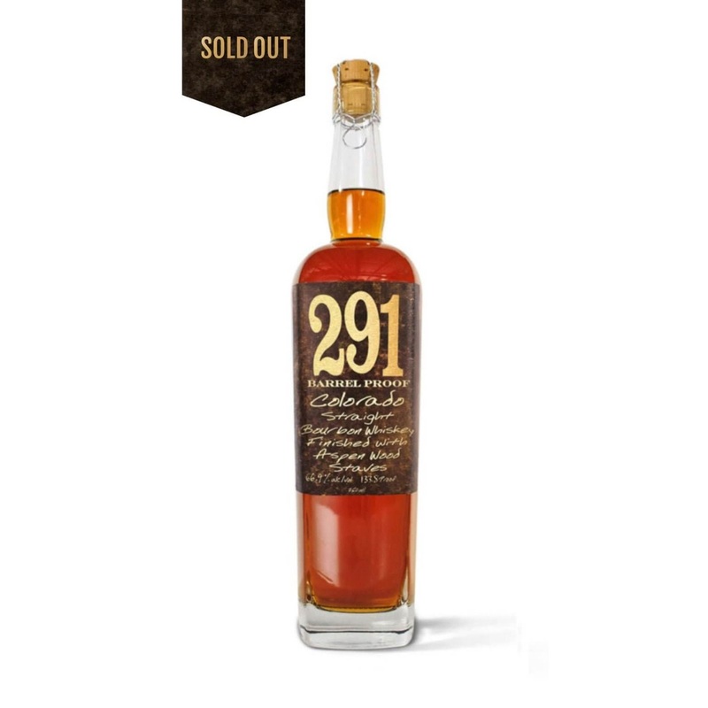 291 COLORADO STRAIGHT BOURBON WHISKEY BARREL PROOF