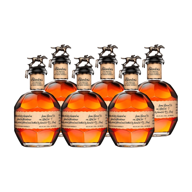 Blanton's Original Single Barrel Bourbon 750ml 6 Pack