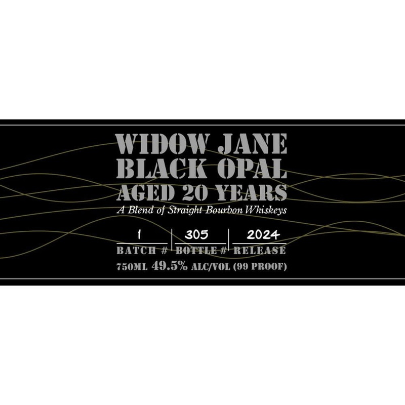 Widow Jane Black Opal Straight Bourbon 2024 Release