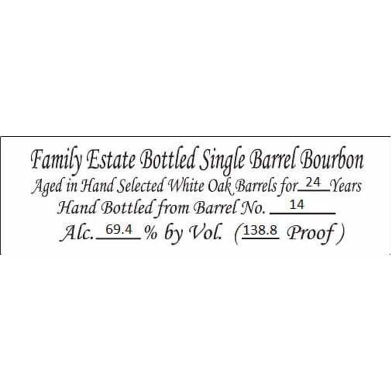 Willett Family Reserve 24 Year Bourbon