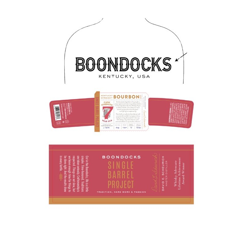 Boondocks Single Barrel Project Kentucky Straight Bourbon - 7 Year Cask Strength