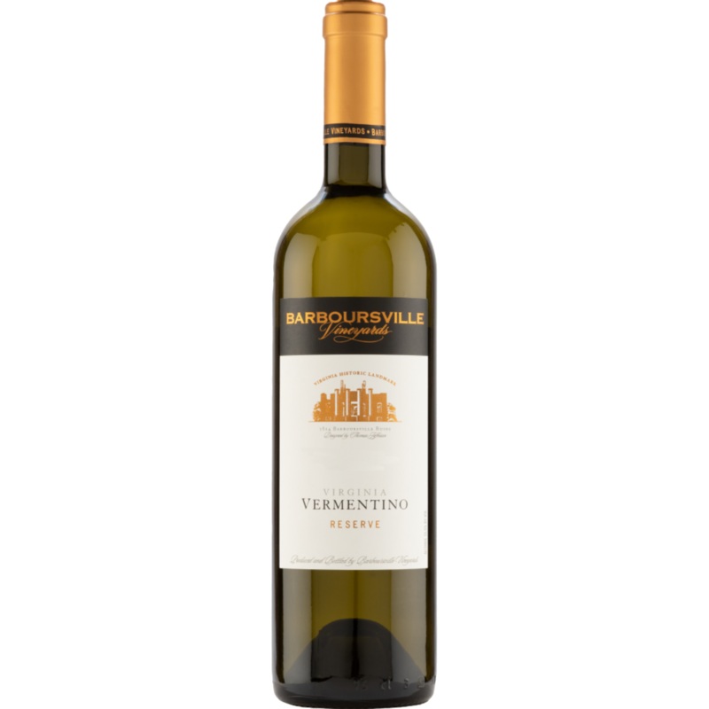Barboursville Vineyards Reserve Vermentino, Monticello Virginia, USA 2022 Case (6x750ml)