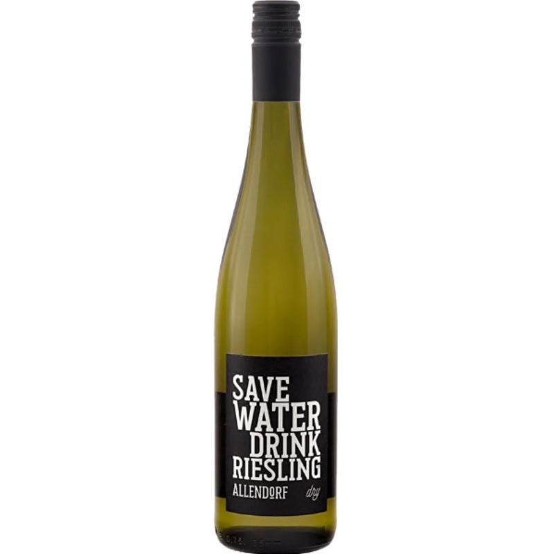Weingut Fritz Allendorf Save Water Drink Riesling Alcohol Free Wine, Rheingau, Germany 2022 Case (6x750ml)