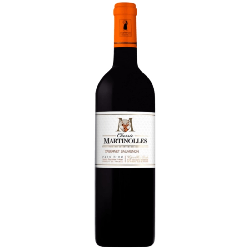Vergnes Domaine Martinolles Classic Cabernet Sauvignon, IGP Pays d'Oc, France 2021 Case (6x750ml)