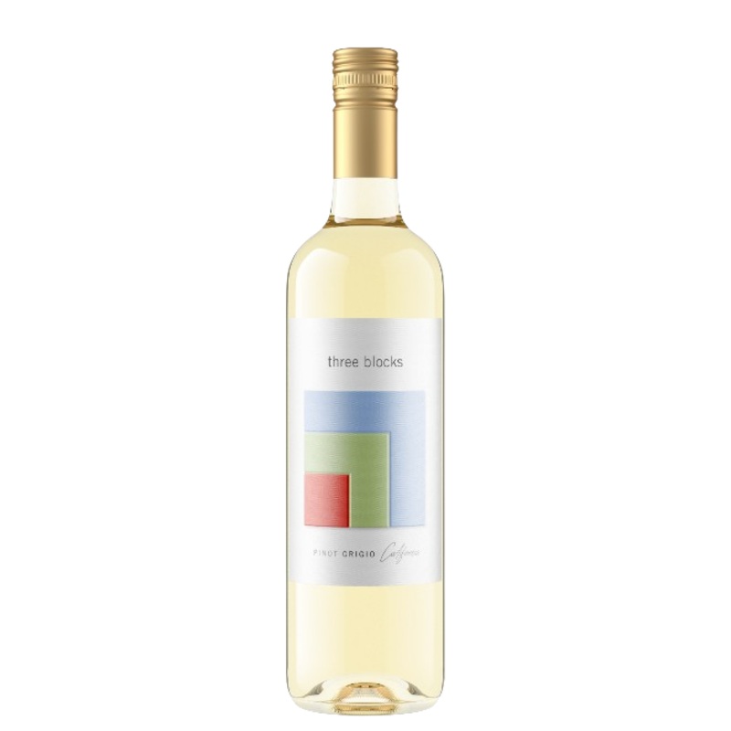 Three Blocks Pinot Grigio California 750 ML