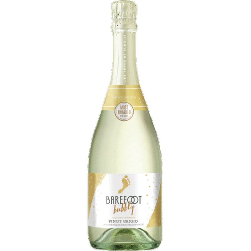 Barefoot Cellars Bubbly Pinot Grigio Champagne California 750 ML