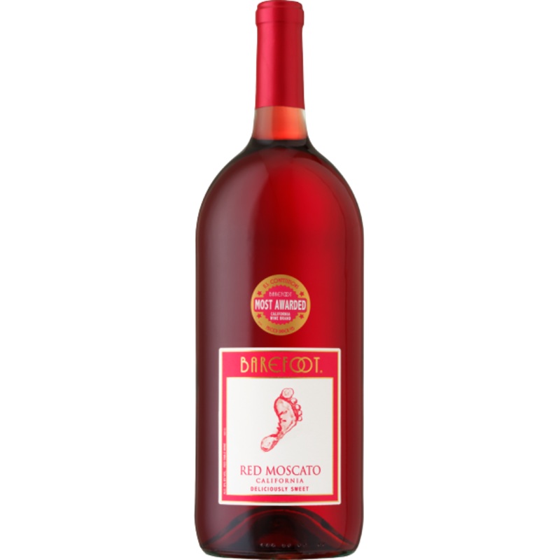 Barefoot Cellars Red Moscato California 1.5 L (6 Bottles)