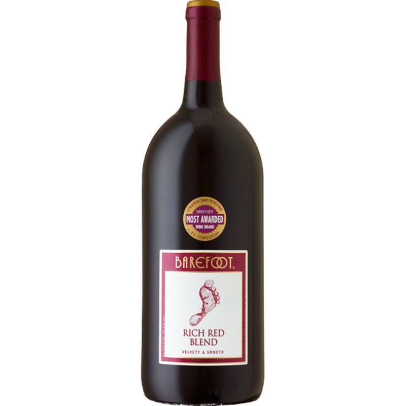 Barefoot Cellars Wine Combo Pack (Impression Red Blend Rich Red Blend) 1.5 L (6 Bottles)